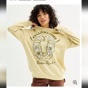 Yellowstone, Dutton Ranch, Western Style, Crewneck, Pullover, Fleece Sweatshirt